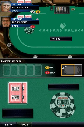 World Series of Poker 2008 - The Official Video Game - Battle for the Bracelets (USA) screen shot game playing